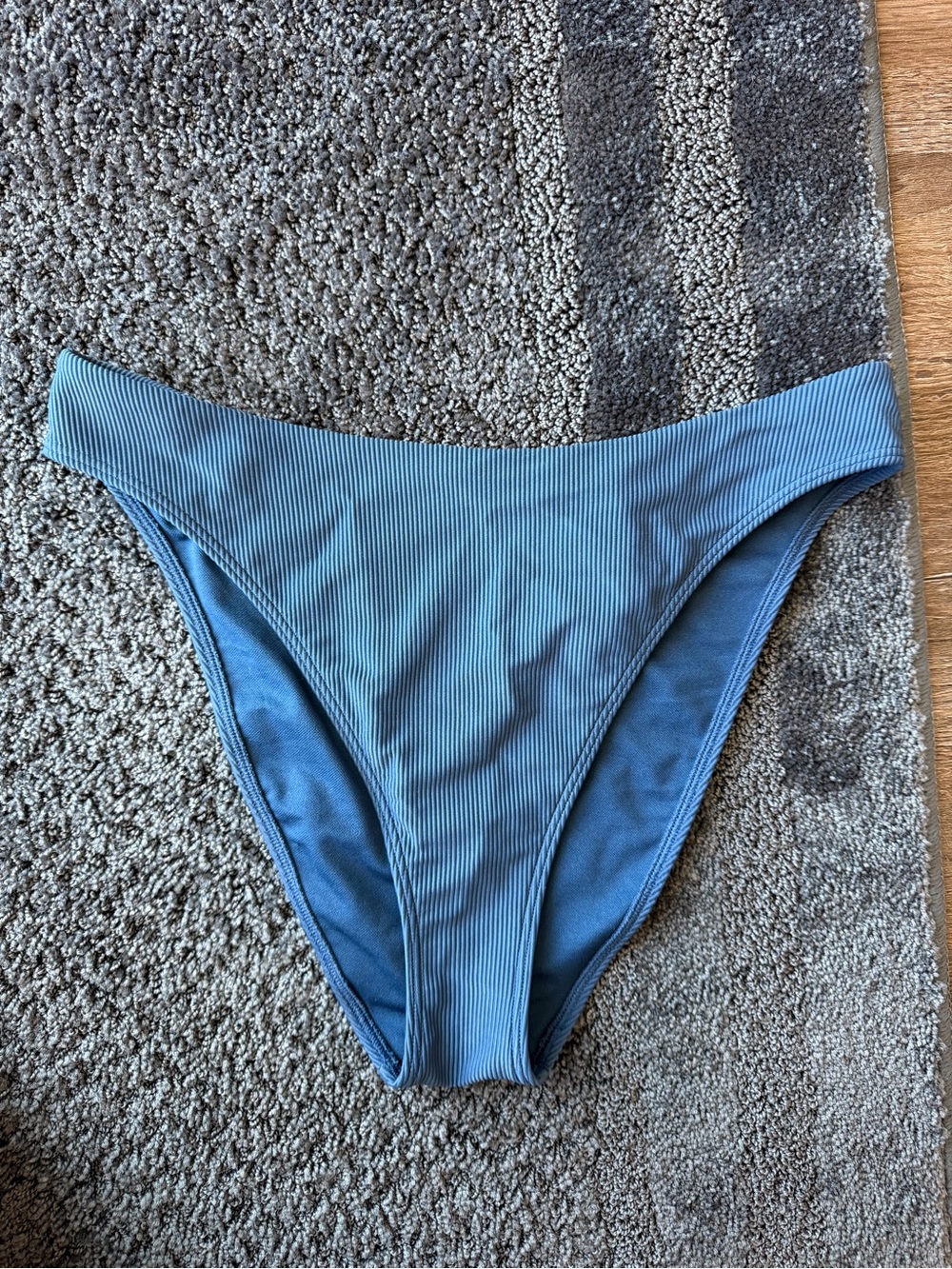 Abercrombie & Fitch Ribbed High-Cut Bikini Bottom